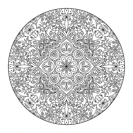 Mandala Noël #3