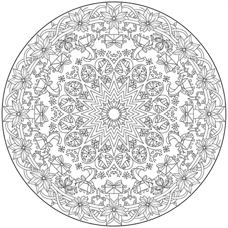 Mandala Noël #5