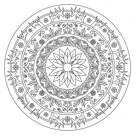 Mandala Noël #12