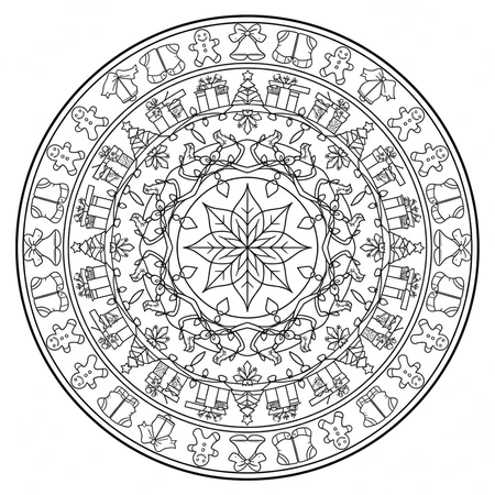 Mandala Noël #6