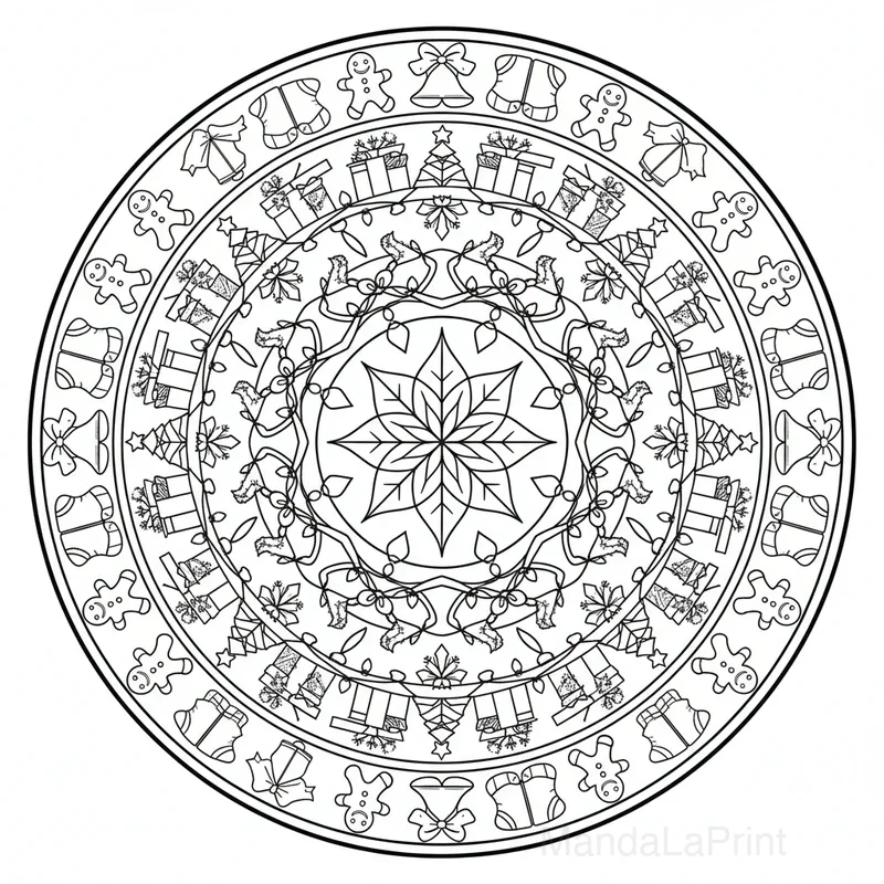 Mandala Noël #6