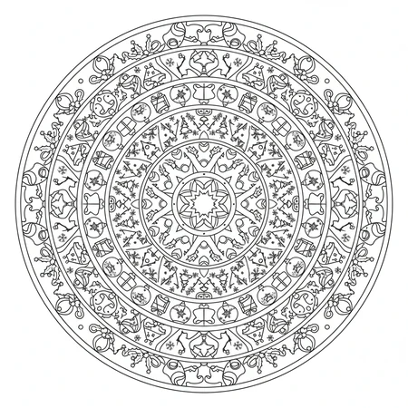 Mandala Noël #4