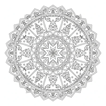 Mandala Noël #10