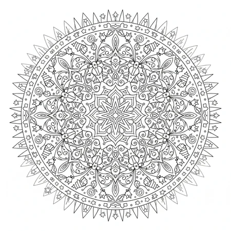 Mandala Noël #2