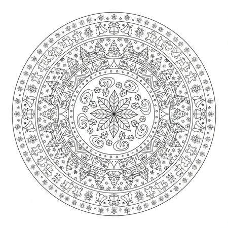 Mandala Noël #16