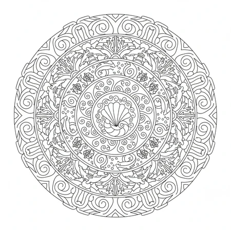 Mandala Océan #9