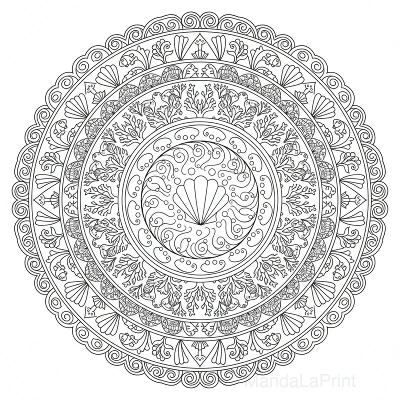 Ozean Mandala #18