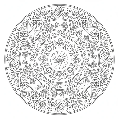 Mandala Océan #11