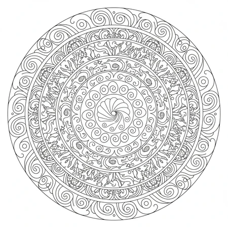 Mandala Océan #14