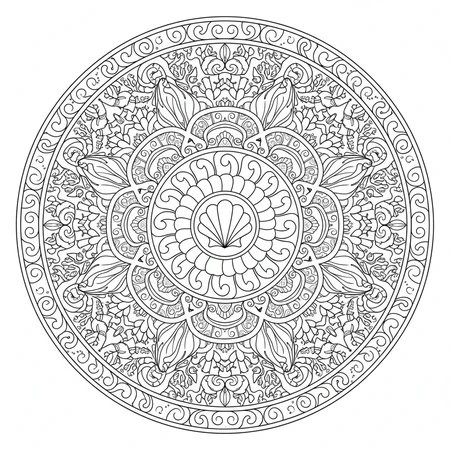 Mandala Océan #7