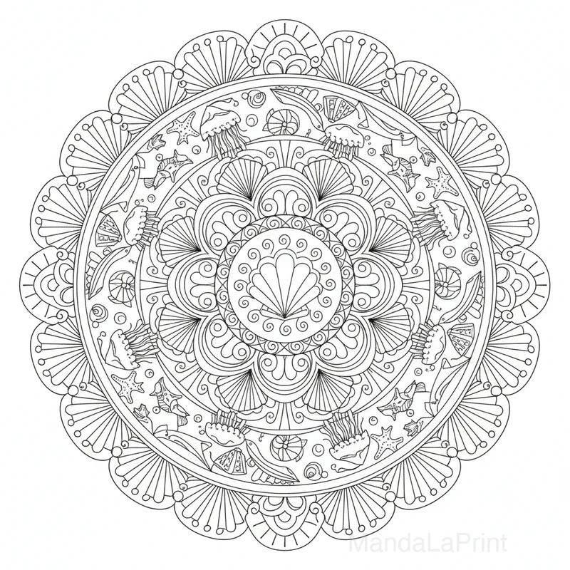 Mandala Océan #16