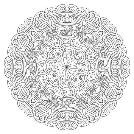 Mandala Océan #3
