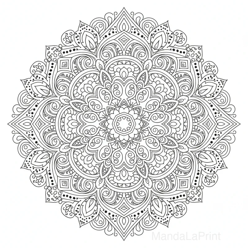 Mandala Paisley Orné #25