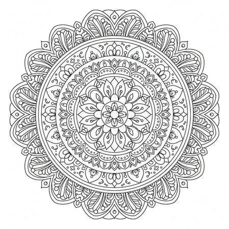 Mandala Paisley Orné #21