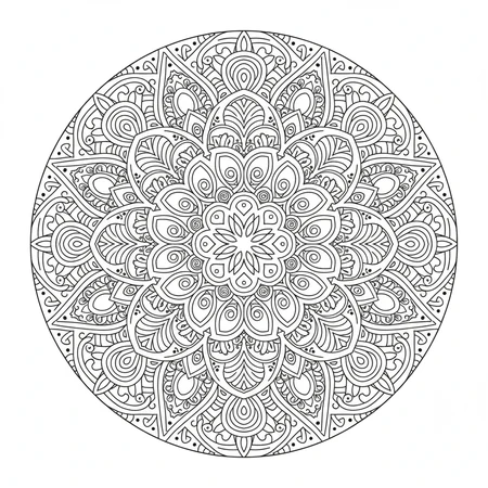 Mandala Abstrait Artistique #7