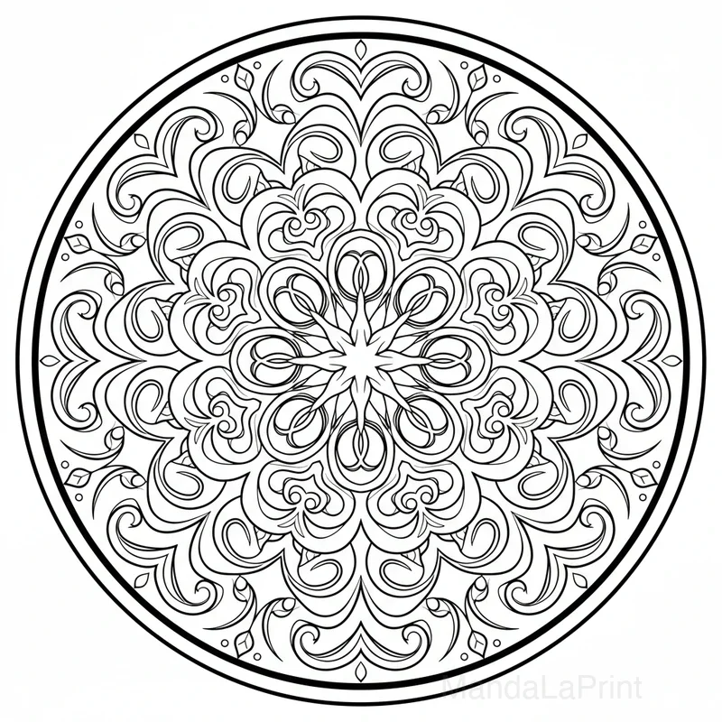 Mandala Art Nouveau #12