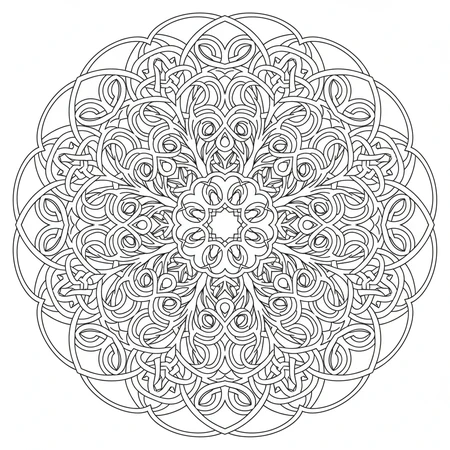 Mandala Abstrait Artistique #1