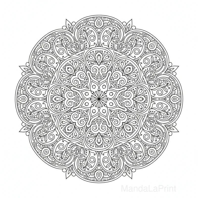 Mandala Paisley Orné #22