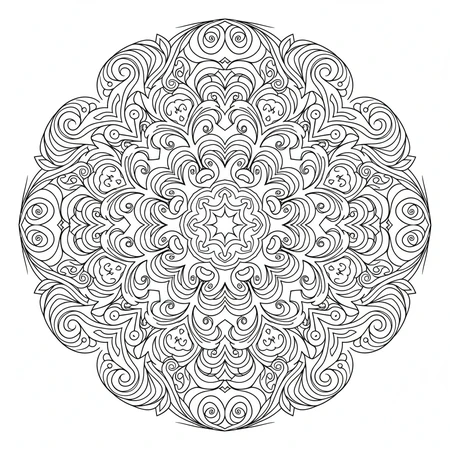 Coloriage Mandala Zentangle #11