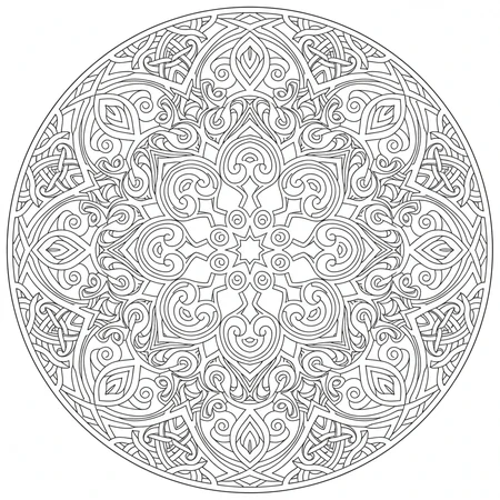 Mandala Noeud Celtique #28