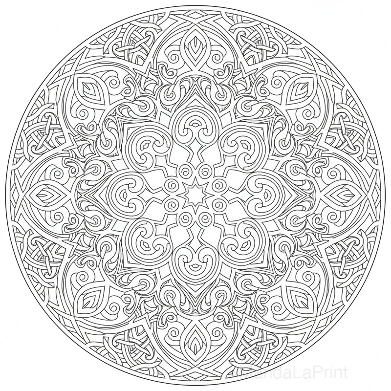 Mandala Noeud Celtique #28