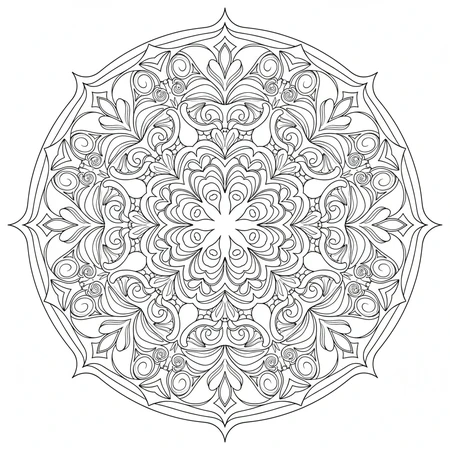 Mandala Art Nouveau #19