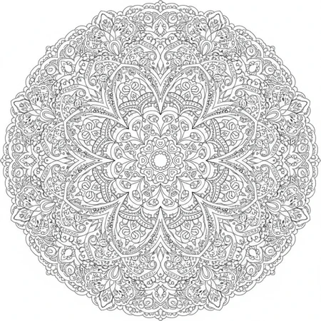 Mandala Art Nouveau #9