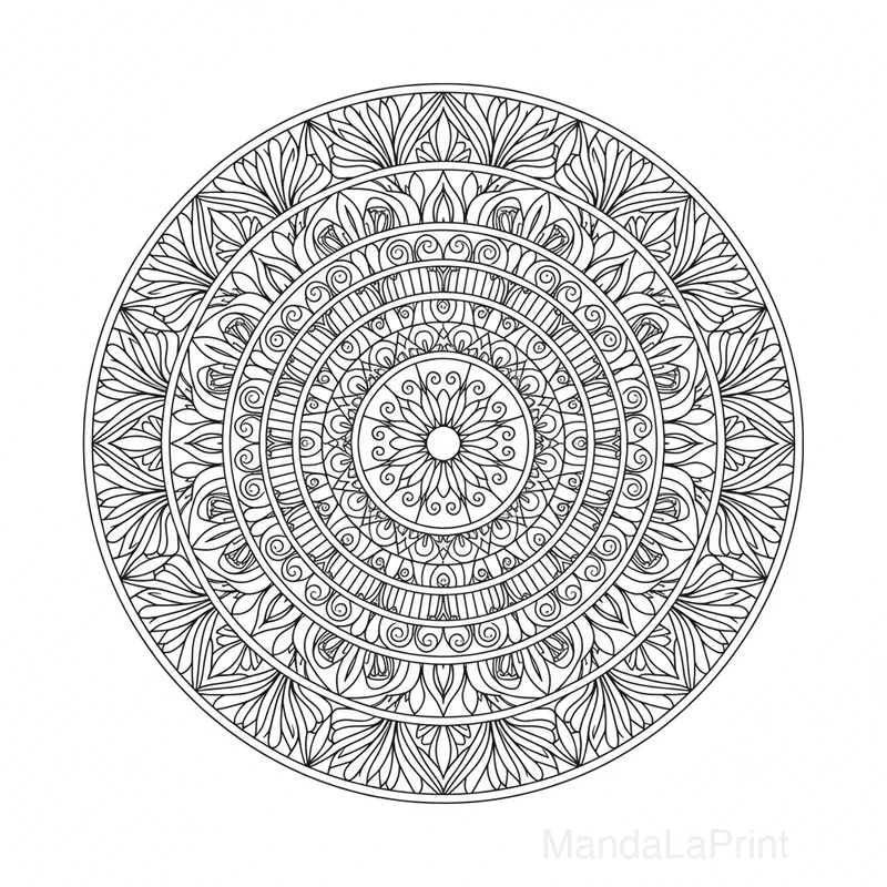 Mandala Zentangle #27