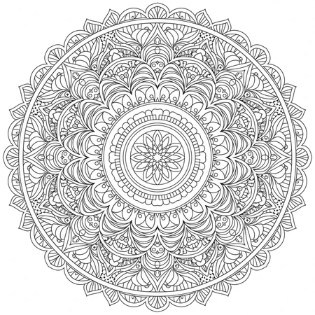 Mandala Zentangle #18