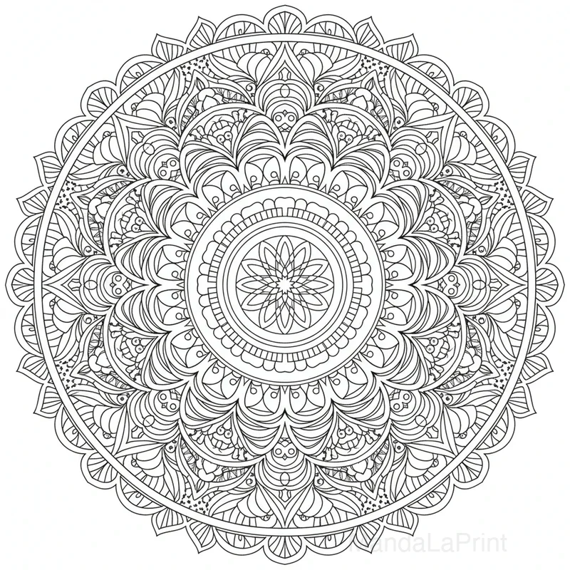 Mandala Zentangle #18