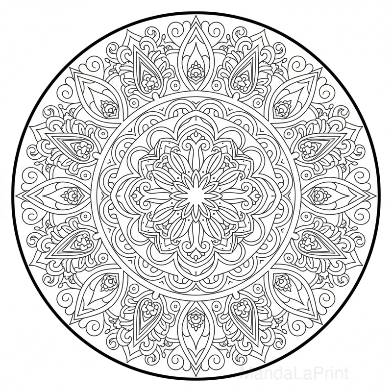 Mandala Paisley Orné #17