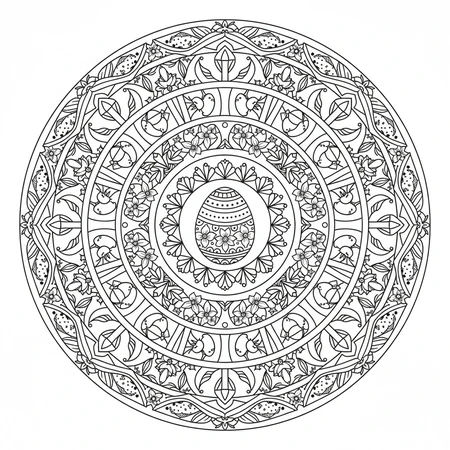 Mandala Pâques #1
