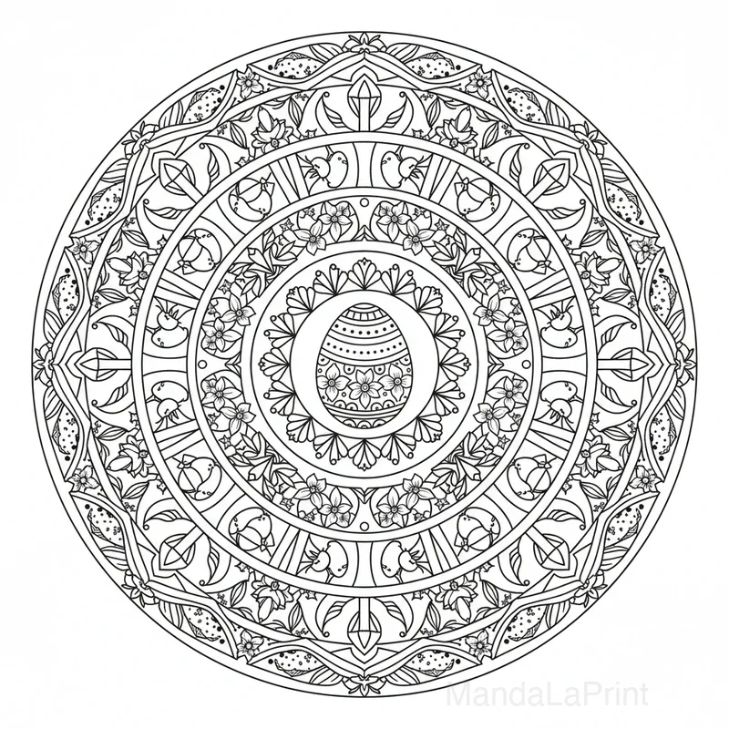 Pâques Mandala #1