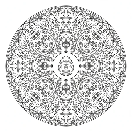 Mandala Pâques #13