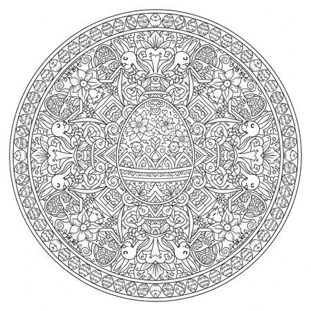 Mandala Pâques #5