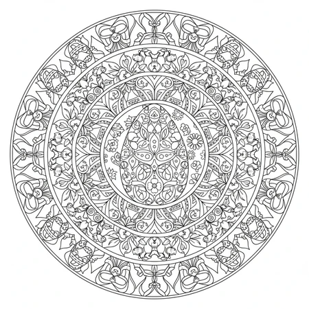 Mandala Pâques #3