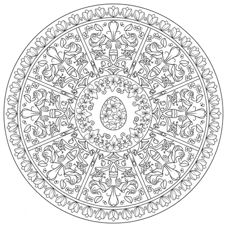 Mandala Pâques #8