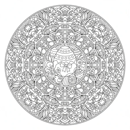 Mandala Pâques #6