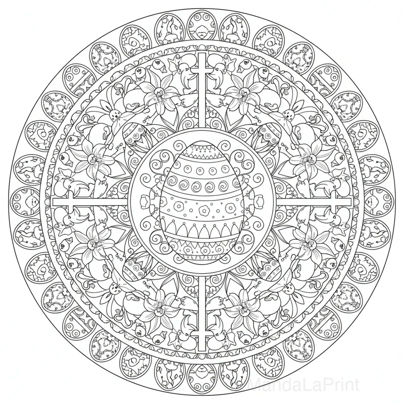Páscoa Mandala #4