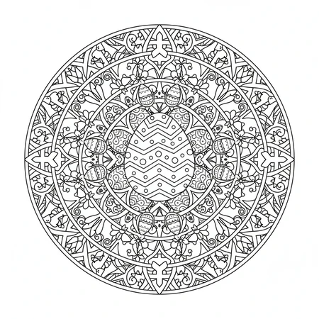 Mandala Pâques #17
