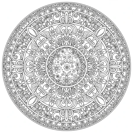 Mandala Pâques #2