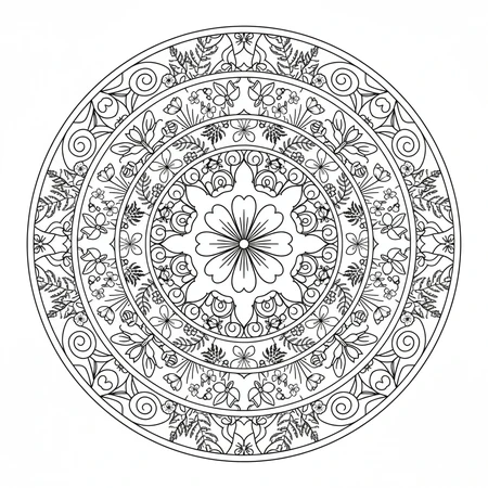 Mandala Printemps #3