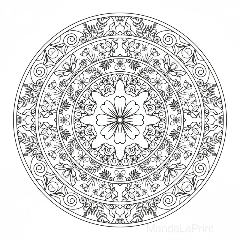 Mandala Printemps #3