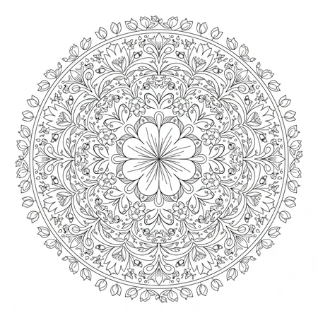 Mandala Printemps #12