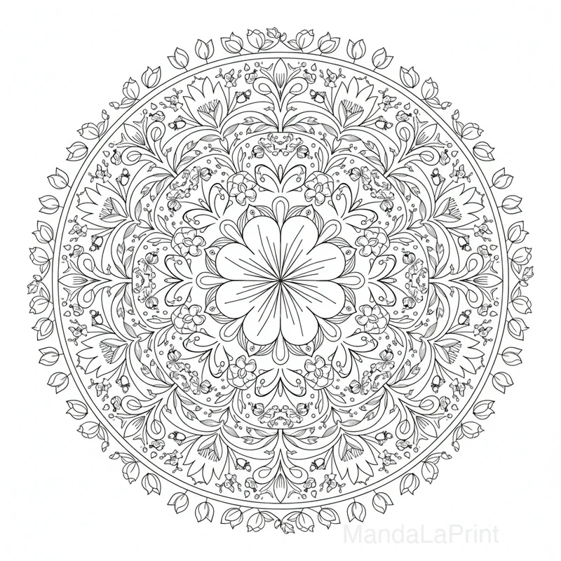 Mandala Printemps #12