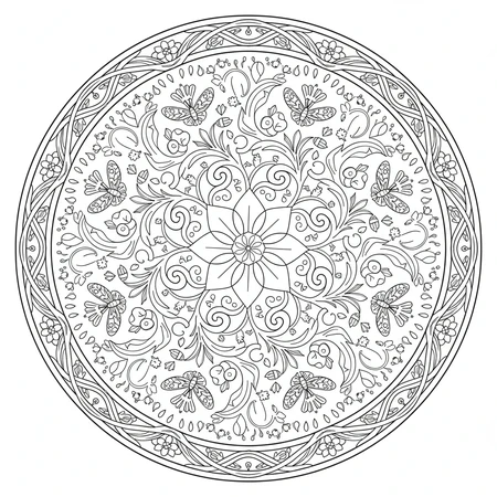 Mandala Printemps #7