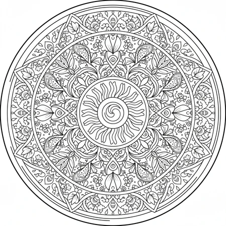 Mandala Printemps #6