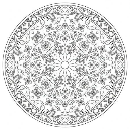 Mandala Printemps #18