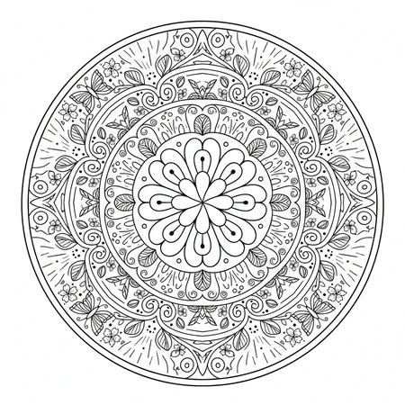 Mandala Printemps #5