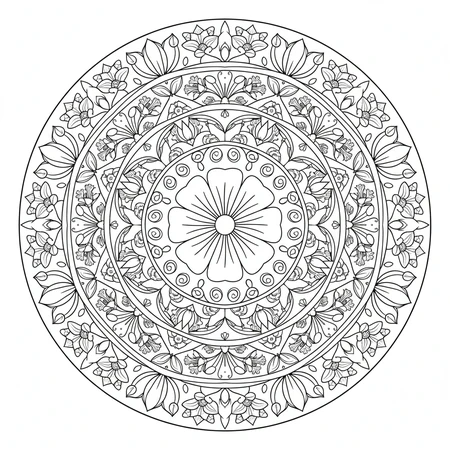 Mandala Printemps #2